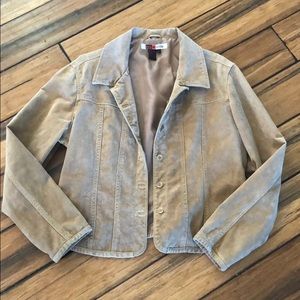 Suede Jacket - adorable camel color